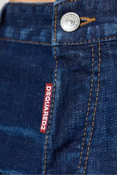 Dsquared2 Belt-loop Jeans In Blue