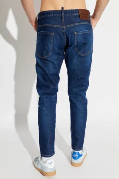 Dsquared2 Belt-loop Jeans In Blue