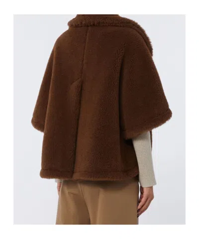 Max Mara Button-up Teddy-textured Jacket In Animal Print