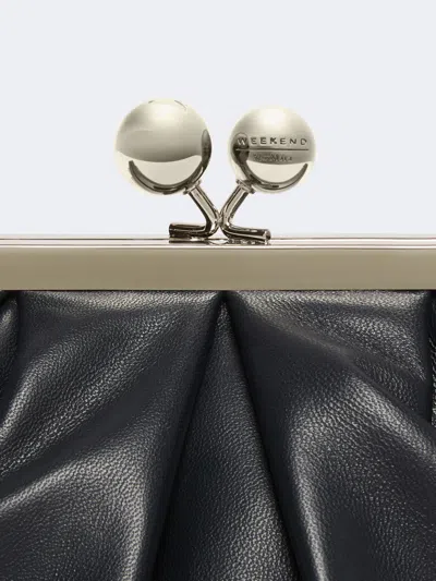 Weekend Max Mara Chain Shoulder Bag In Blue