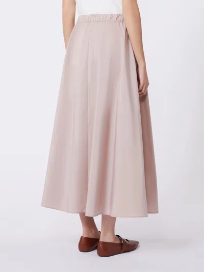 Weekend Max Mara Plated Midi Skirt In Pink