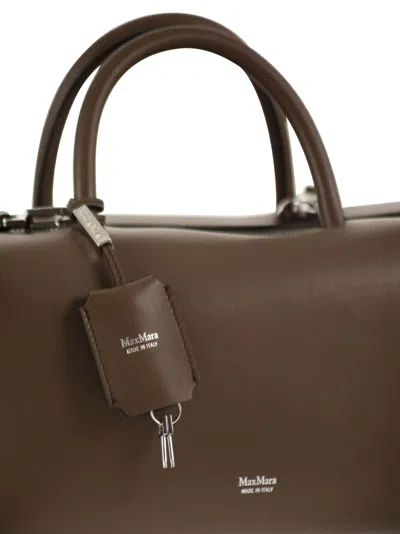 Max Mara Holdallm Medium Satchel Bag In Brown