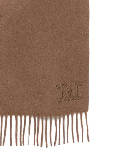 Max Mara Rectangular Scarf In Brown