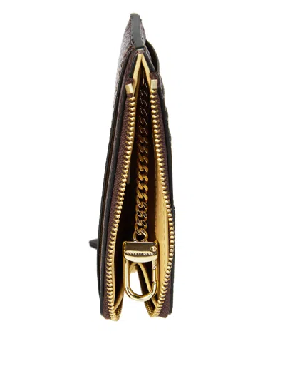 Marc Jacobs The Leather Top Zip Wallet In Brown