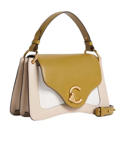 Coccinelle C-me Flap Shoulder Bag In Brown