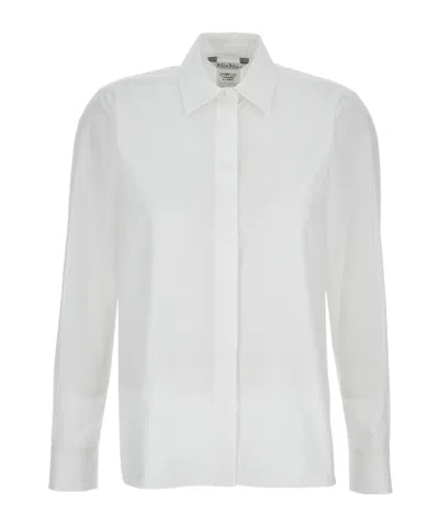 Max Mara Women White Cotton Shirt In White
