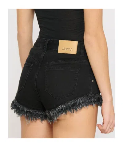 Isabel Marant Étoile Isabel Marant Eneidala Denim Shorts In Black