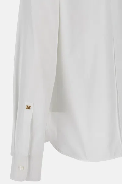 Max Mara Women White Cotton Shirt In White