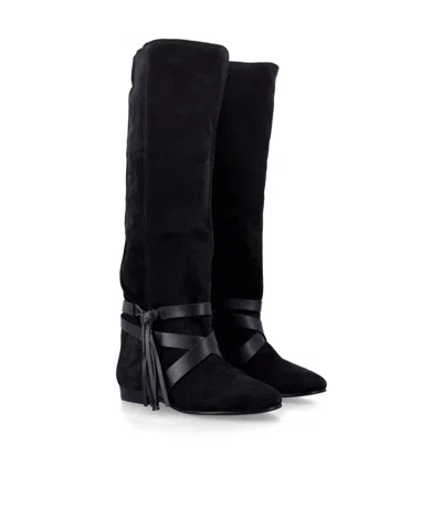 Isabel Marant Silmon Knee-high Boots In Black