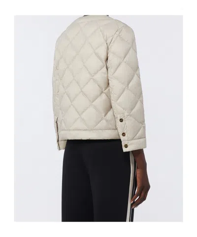 Max Mara Short Cotton Jacket In Neutral