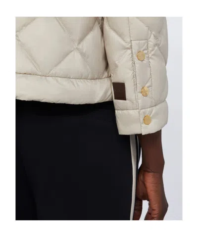 Max Mara Short Cotton Jacket In Neutral