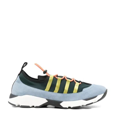 Marni Sneakers Contrasting Sole Low Top Pull Tab In Blue