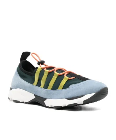 Marni Sneakers Contrasting Sole Low Top Pull Tab In Blue