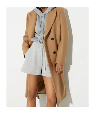 Maxco. Wool-twill Coat In Brown