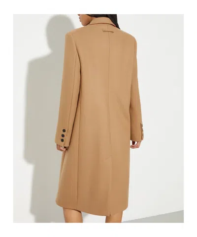 Maxco. Wool-twill Coat In Brown