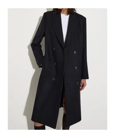Maxco. Wool-twill Coat In Blue