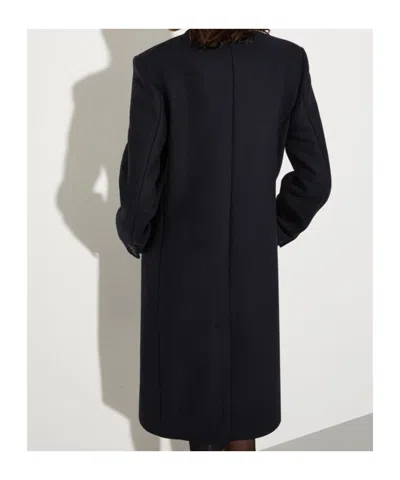 Maxco. Wool-twill Coat In Blue