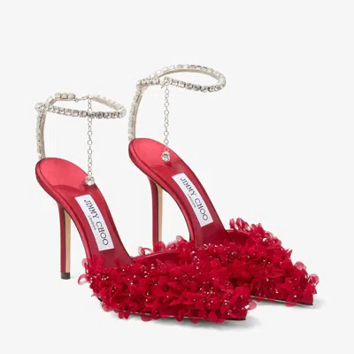 Jimmy Choo Saeda 100 High Heels In Red