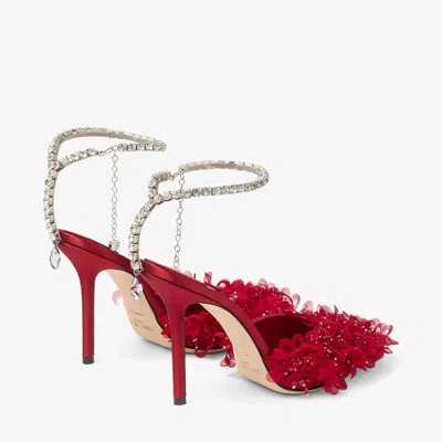 Jimmy Choo Saeda 100 High Heels In Red