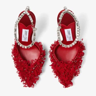 Jimmy Choo Saeda 100 High Heels In Red