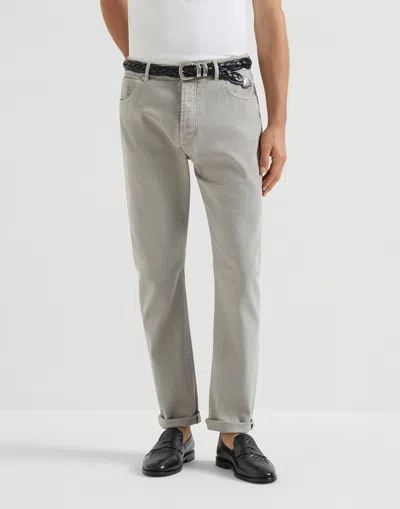 Brunello Cucinelli Tailored Jeans With Classic Five-pocket Design In Gray