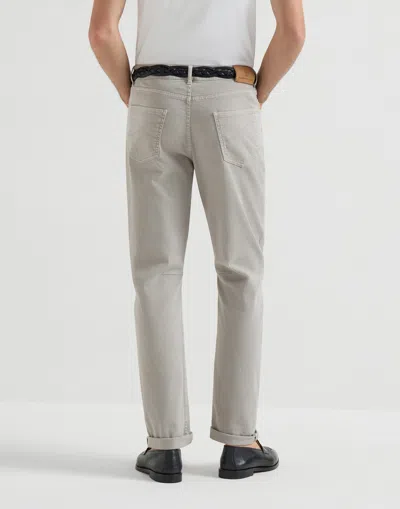 Brunello Cucinelli Tailored Jeans With Classic Five-pocket Design In Gray