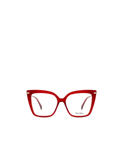Max Mara Butterfly Frame Glasses In Red