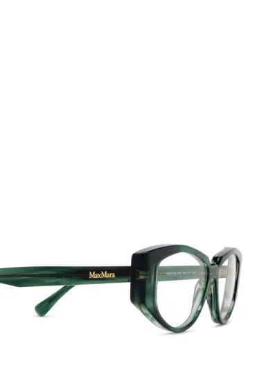 Max Mara Irregular Frame Glasses In Green