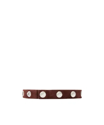 Attico The  Eyelet Detailed Belt In Brown