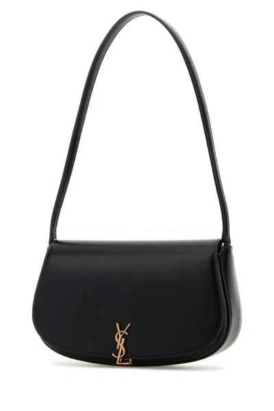 Saint Laurent Flap-over Shoulder Bag In Black