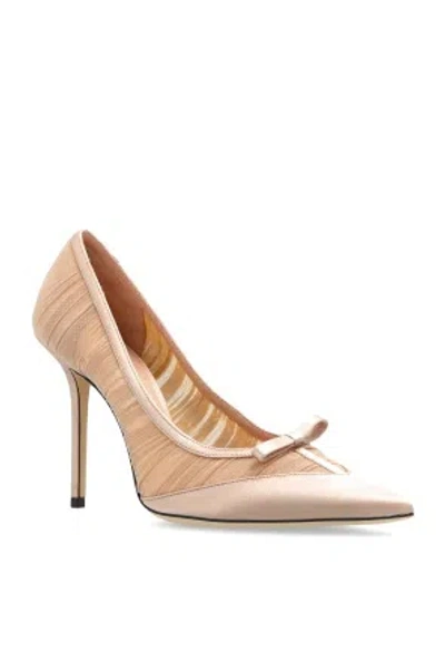 Jimmy Choo Love Mesh 100 Pointed-toe High Heels In Animal Print