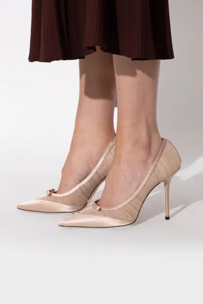 Jimmy Choo Love Mesh 100 Pointed-toe High Heels In Animal Print