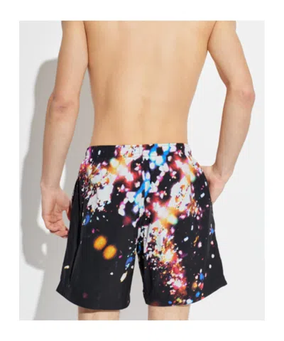 Alexander Mcqueen Patterned Beach Shorts In Multi