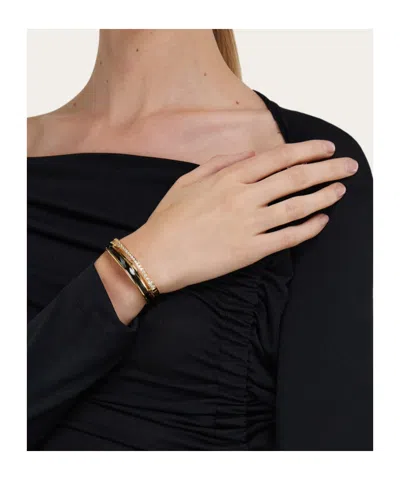 Ferragamo Crystal-inset Bangle In Gold