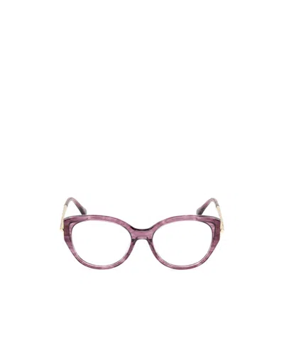 Max Mara Oval Frame Glasses In Purple