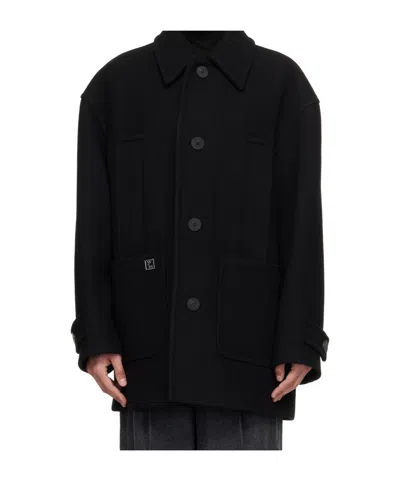 Wooyoungmi Single-breasted Coat In Black