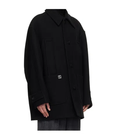 Wooyoungmi Single-breasted Coat In Black