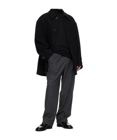 Wooyoungmi Single-breasted Coat In Black