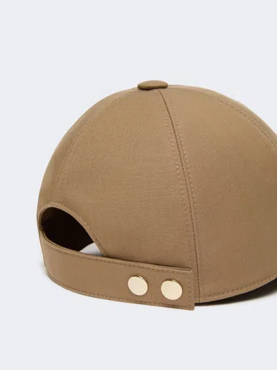 Max Mara Patterned Baseball Cap In Brown