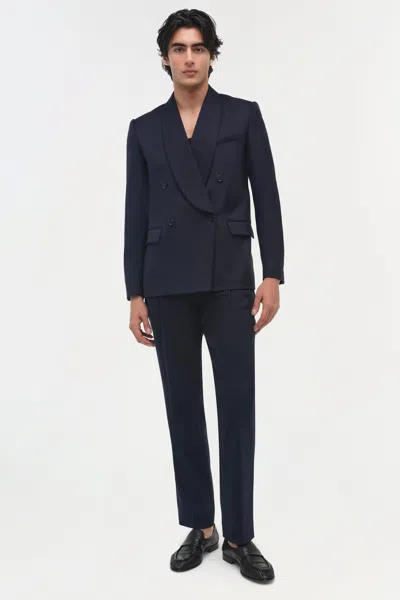 Simkhai Men's Coleman Suiting Jacket In Midnight In Blue