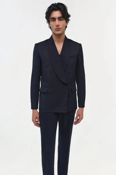 Simkhai Men's Coleman Suiting Jacket In Midnight In Blue