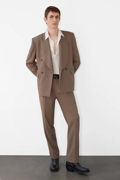 Simkhai Men's Coleman Suiting Jacket In Taupe In Brown