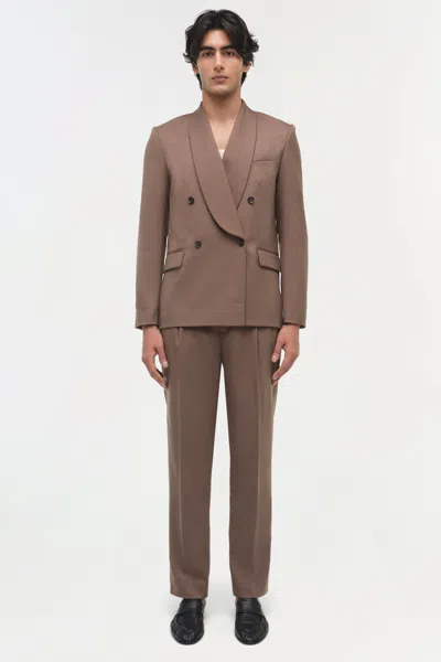Simkhai Men's Coleman Suiting Jacket In Taupe In Brown