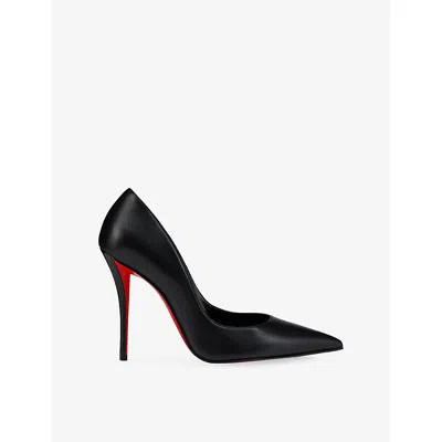 Christian Louboutin So Kate Patent Pointed-toe Red Sole Pump In Black