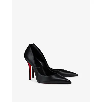 Christian Louboutin So Kate Patent Pointed-toe Red Sole Pump In Black
