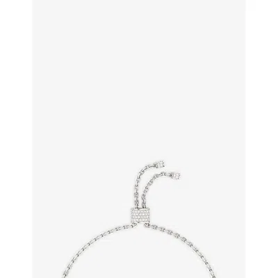 Phoria Womens Silver/white Stellar Sterling-silver And Topaz Hand Chain In Multi