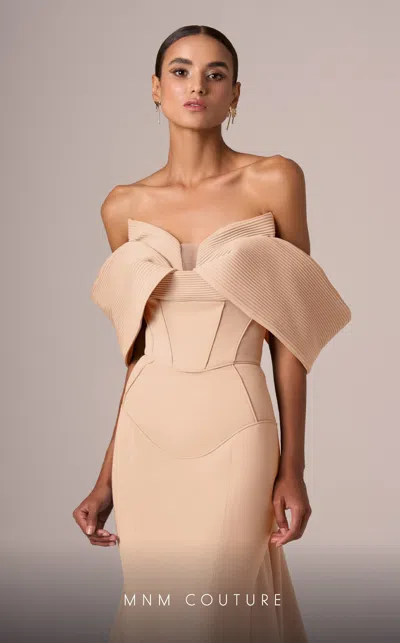 Mnm Couture E0085 Peach 10 Sale In Brown