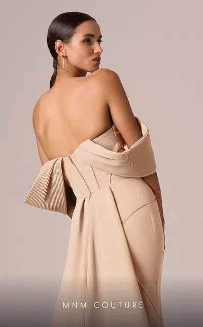 Mnm Couture E0085 Peach 10 Sale In Brown