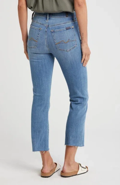 Seven High Waist Slim Kick Jeans In Multi