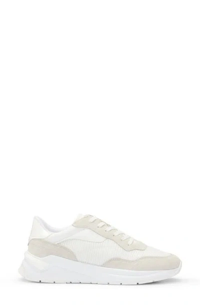 Hugo Boss Boss Woman Sneakers Beige Size 6 Leather In Multi